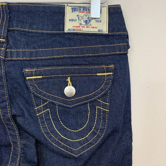 True Religion Becky Boot Cut Dark Wash Denim NWT - Picture 5 of 6